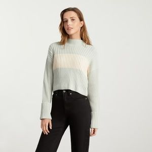 EVERLANE Cotton Ribbed Rollneck Sweater